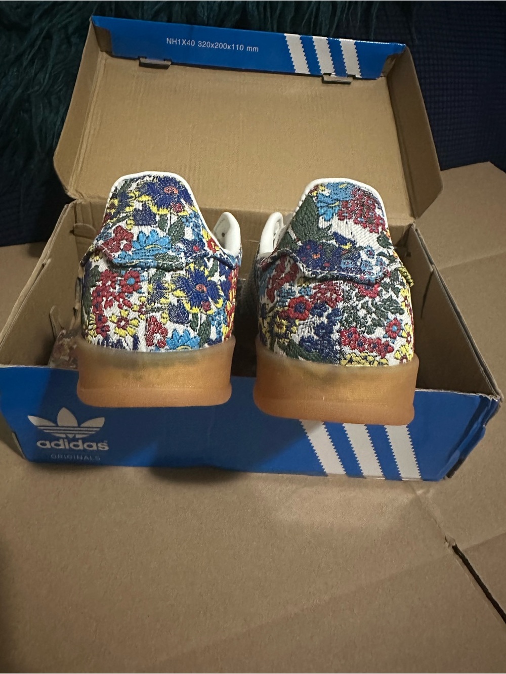 Liberty London Adidas Gazelle Floral Embroidery (USA Mens 9,Womens 10) JP5309 - Picture 4 of 12